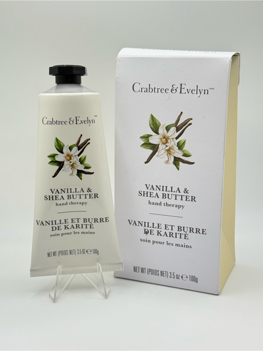 Crabtree & Evelyn Vanilla & Shea Butter Hand Therapy Lotion | Full Size NIB